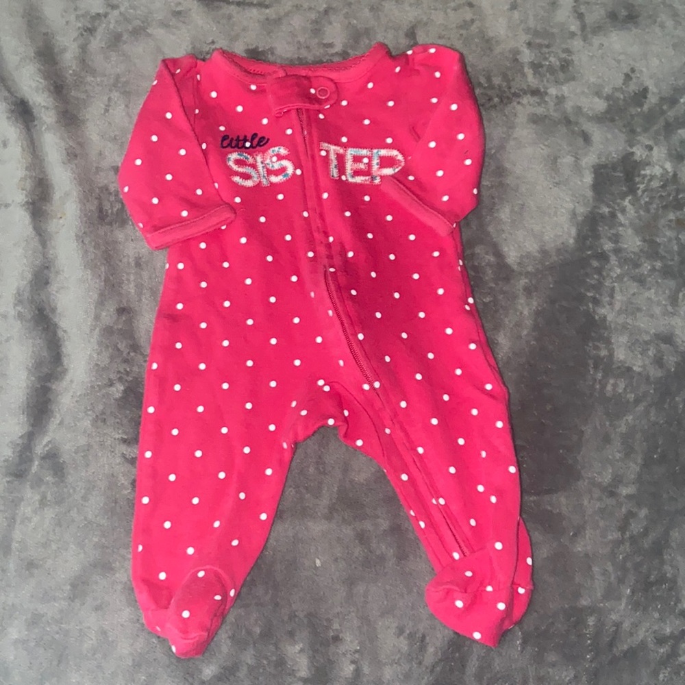 COPY - Child of Mine by Carter’s “Little Sister” Sleeper Size Newborn